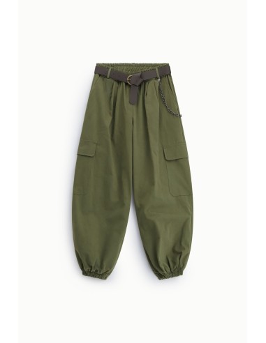 Pantalon avec poches cargo et ceinture amovible Dixie