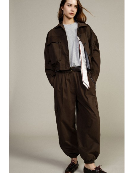 Pantalon avec poches cargo et ceinture amovible Dixie