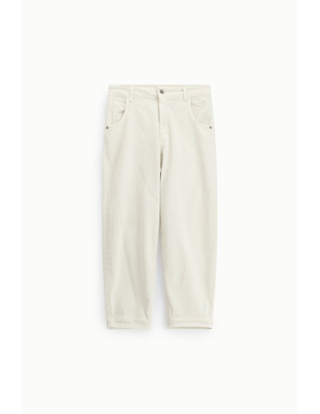 Pantalon Chino-Fit avec revers et taille haute Dixie