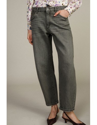 Dixie-jeans met balloon-fit, hoge taille en rechte pijpen