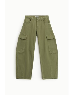 Palazzo Pantalon Cargo Poches latérales Taille haute Dixie 2