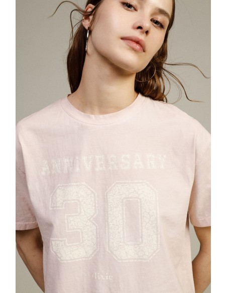 Dixie T-shirt met ronde hals, ruime pasvorm en 30th Anniversary-print