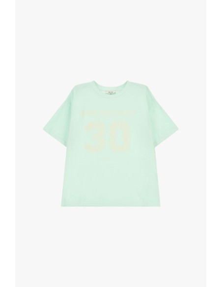 T-Shirt Large Print 30th Anniversary Crew Neck Dixie