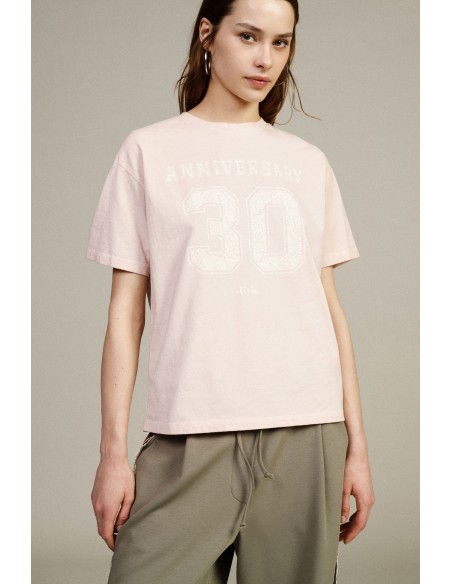 Dixie T-shirt met ronde hals, ruime pasvorm en 30th Anniversary-print