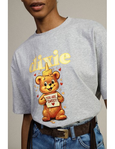 T-Shirt Bears Print Regular Fit Crew Neck Dixie