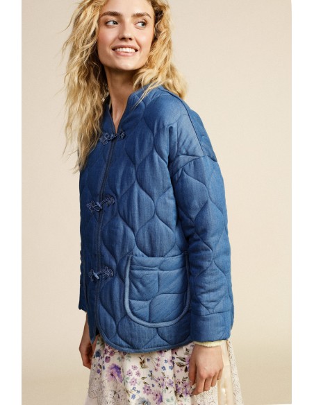 Veste matelassée avec poches plaquées et boutons Dixie