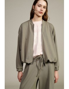 Bomber zippé avec poignets élastiqués Dixie
