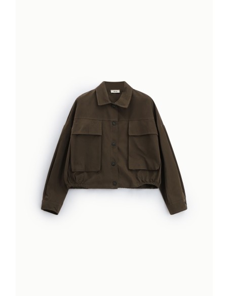 Veste-chemise courte avec poches frontales Dixie