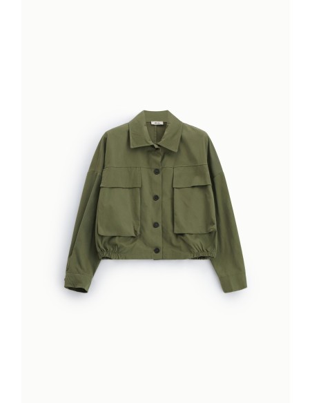 Veste-chemise courte avec poches frontales Dixie