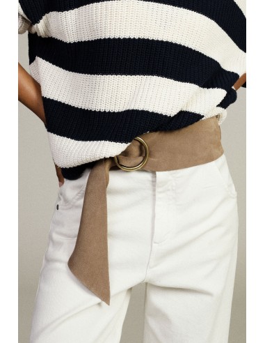 Ceinture large avec anneau métallique Dixie