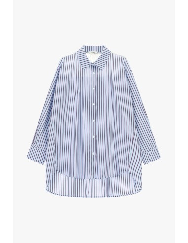 Oversized gestreept overhemd met klassieke kraag Dixie