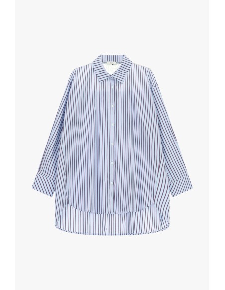 Chemise oversize à rayures avec col classique Dixie