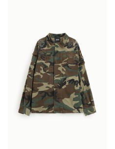 Blazer à motif militaire et clous Dixie 2