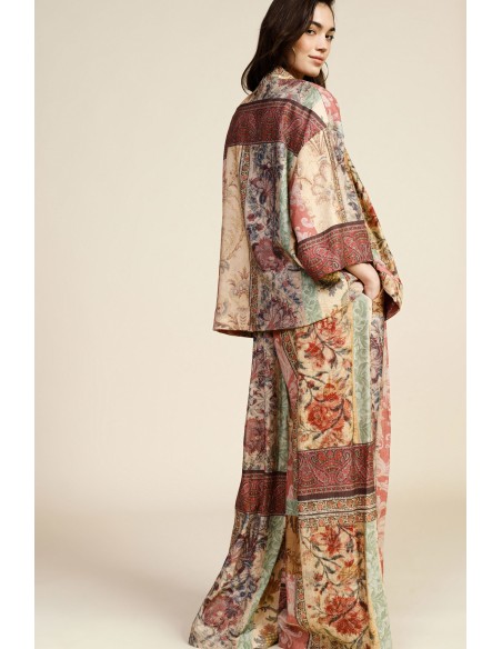 Dixie Palazzo-broek met decoratieve motieven