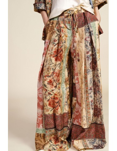 Dixie Palazzo-broek met decoratieve motieven