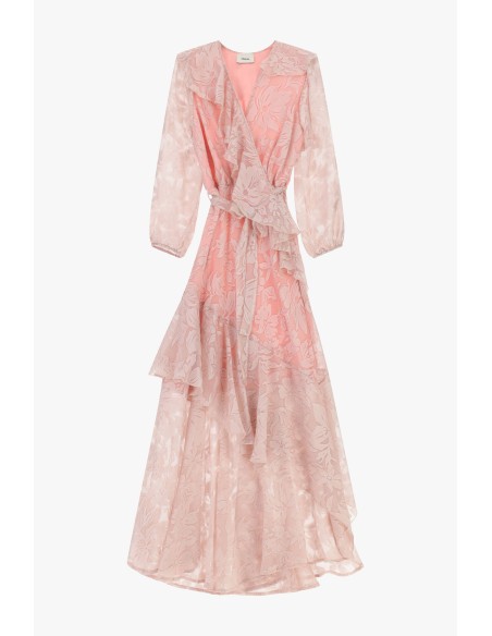 Robe longue à volants et imprimé floral Dixie