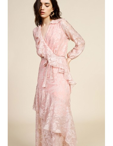 Robe longue à volants et imprimé floral Dixie