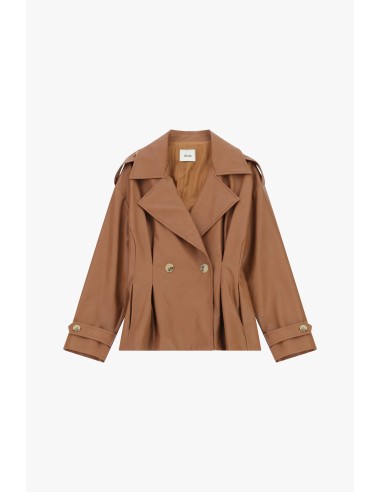 Blazer court croisé avec boutons et revers larges Dixie