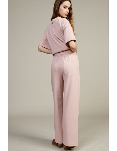 Pantalon palazzo 7/8 Dixie à taille élastiquée