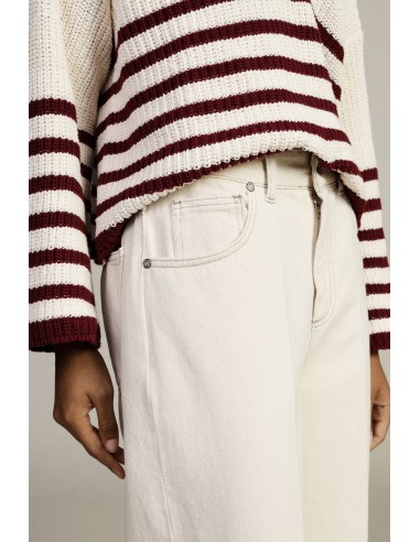 Pantalon palazzo avec revers larges et poches Dixie