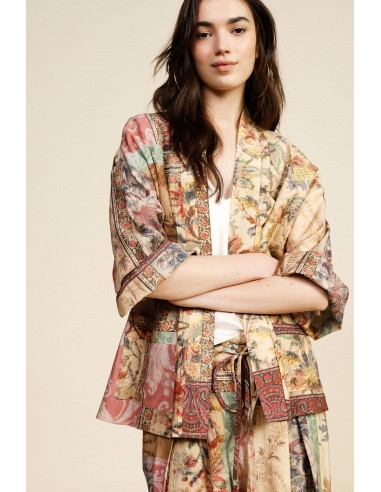 Blazer imprimé à manches amples Dixie
