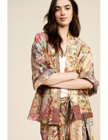 Blazer imprimé à manches amples Dixie