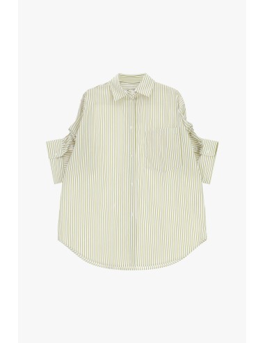 Chemise oversize à rayures avec poche poitrine Dixie