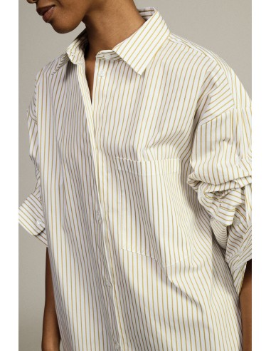 Chemise oversize à rayures avec poche poitrine Dixie
