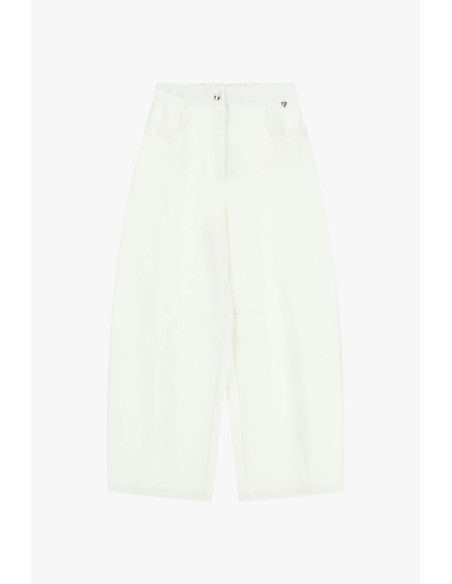Dixie cropped palazzo-broek met afgeronde zakken