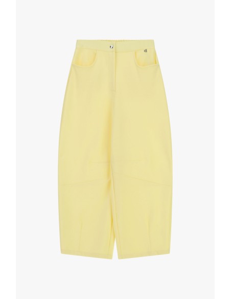 Pantalon palazzo raccourci avec poches arrondies Dixie