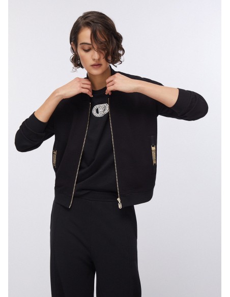 Sweatshirt avec détails en chaîne Liu Jo
