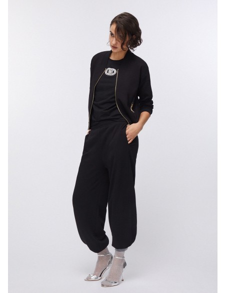 Sweatshirt avec détails en chaîne Liu Jo