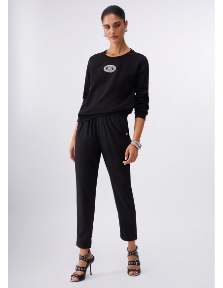 Pantalon slim fit à revers Liu Jo