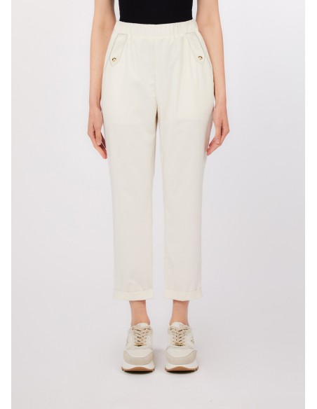 Pantalon slim fit à revers Liu Jo
