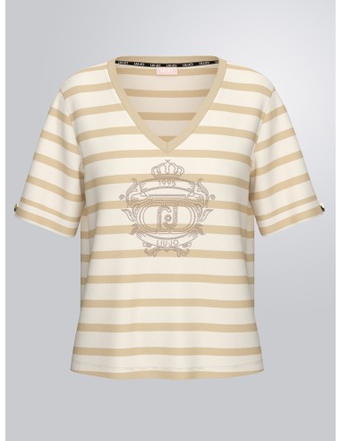 Liu Jo Jersey à rayures et strass