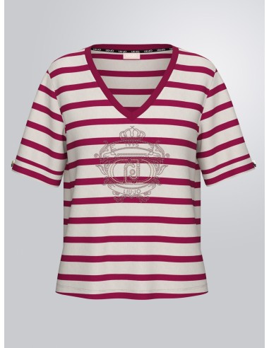 Liu Jo Jersey à rayures et strass