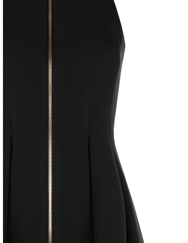 Robe courte en tissu technique avec logo zippé Rinascimento