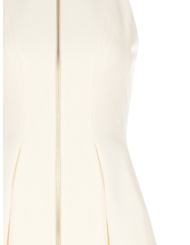 Robe courte en tissu technique avec logo zippé Rinascimento