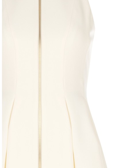 Robe courte en tissu technique avec logo zippé Rinascimento