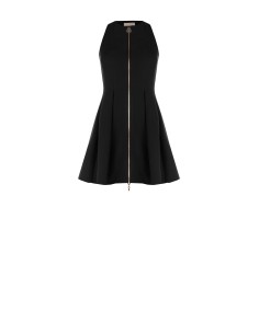 Robe courte en tissu technique avec logo zippé Rinascimento