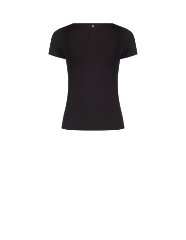 T-Shirt Slim Fit en mélange de viscose avec col en V Rinascimento