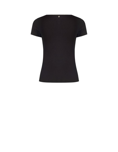 T-Shirt Slim Fit en mélange de viscose avec col en V Rinascimento