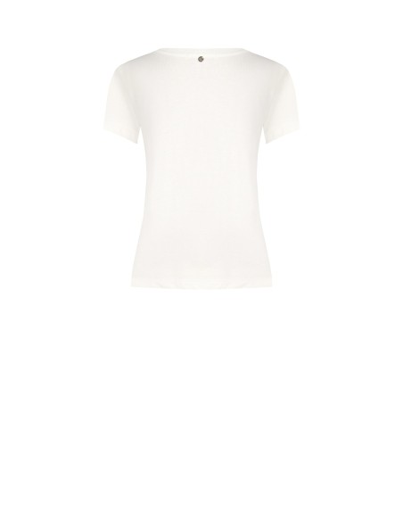T-Shirt régulier en coton avec imprimé Baby Girl et strass Rinascimento