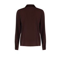 Vloeiende georgette blouse met satijnen inzetstukken van Rinascimento 2