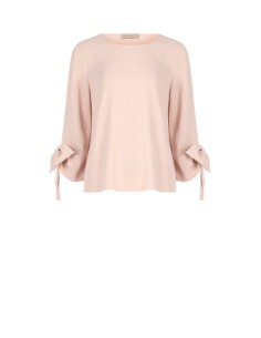 Blouse ample en tissu fluide avec maxi nœuds sur les manches Rinascimento 2