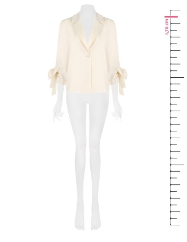 Ruime blazer met maxi-strikken op de mouwen Rinascimento