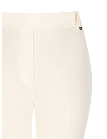 Pantalon droit en mélange de viscose avec élastique au dos Rinascimento