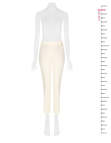 Pantalon droit en mélange de viscose avec élastique au dos Rinascimento