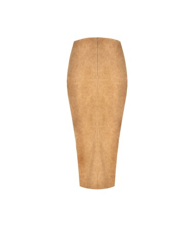 Rinascimento Shaded Suede Simil Suede Cross Skirt
