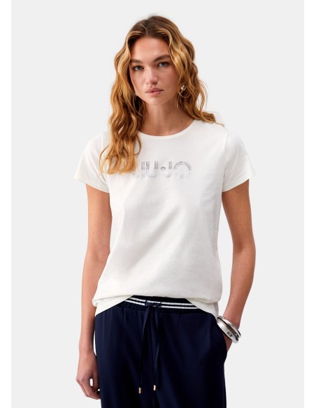 T-shirt met strass van Liu Jo